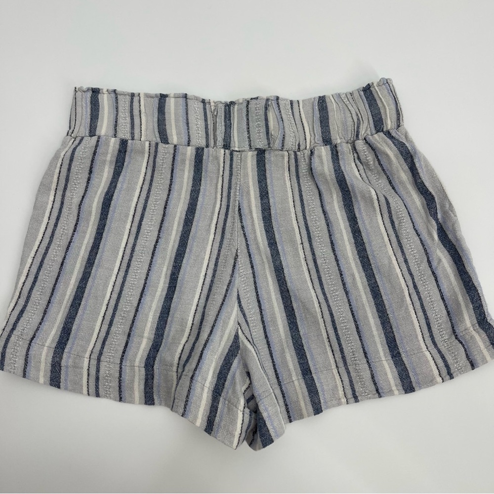 Indigo Rein Linen Blend Medium Beach Shorts Coastal Boho Chic Surfer Resortwear - Picture 14 of 15
